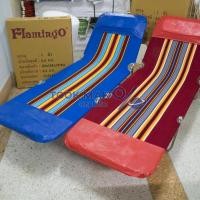 ราคา เตียงสนามปรับเอนลงได้ 3พับ ฟลามิงโก้ Flamingo แอ่นปรับระดับ ปิกนิก โครงเหล็ก ผ้าขนปุยผ้าใบยีนส์ tm99 (5115911978)