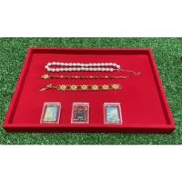 ราคา ถาดกำมะหยี่ถาดใส่พระ แบบเรียบถาดโชว์สินค้า (18345643693)
