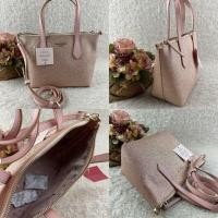 ราคา พร้อมส่ง กระเป๋า Kate Spade Joeley Glitter สี Rosegold Small Satchel ของแท้ 100% กระเป๋าถือ ทรงพัด มีสายสะพายยาว (17527453595)