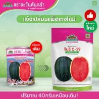 ราคา กินรี C-29 ลูกใหญ่ เมล็ดพันธุ์แตงโม แตงโมกินรี ตะวันต้นกล้า 40กรัม c29 (838676242)