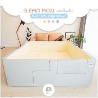ราคา [ส่งฟรี] Elemo คอกกั้นเด็ก ขนาด 6ฟุต :180x200x60cm *แถมประตู* คอกเสริมพัฒนาการเด็ก กันกระแทก เบาะรองคลาน รุ่น Mobi (12302968384)