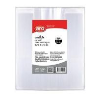 ราคา เอโร่ ถุงหูหิ้วใส LL ขนาด 6x14 นิ้ว 1 กก. / aro Clear Plastic Handle Bag (LL) 6x14" 1 kg. (28951071465)