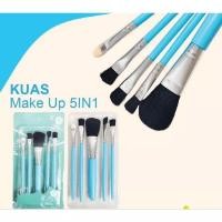 ราคา 5 In 1 Mini Travel Make Up Brush Set / Make Up Brush Package (22540679734)