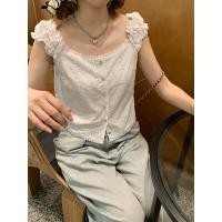 ราคา Somedays_closet lพร้อมส่ง Irene top เสื้อแขนกุดฉลุลายลูกไม้สีขาว สไตล์เกาหลี (23189418148)