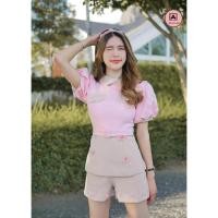 ราคา เซท 3ชิ้น เซตขาสั้น เสื้อแขนตุ๊กตา คอปก กางเกงขาสั้น ชุดเข้าเซต ชุดเซตน่ารัก งานป้าย Aileen (19270895960)