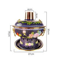 ราคา #เครื่องครัว# ครอบครัวทองแดงหม้อร้อน cloisonné หม้อร้อนเคลือบ Palace ร้านอาหารเนื้อแกะร้านอาหารชาบู (55756086482)