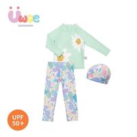 ราคา Uwae ชุดว่ายน้ำเด็กหญิงกันยูวี Pastel Lagoon ชุดว่ายน้ำเด็ก ชุดว่ายน้ำเด็กผู้หญิง รุ่น UV400 (25034837332)