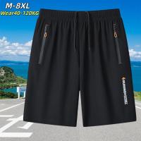 ราคา [Wear40-120KG] M-8XL ขนาดใหญ่หลวมฤดูร้อนบางพิมพ์กางเกงขาสั้นผู้ชาย Quick-Drying Breathable กีฬากลางแจ้งกางเกงชายหาด (44480118879)