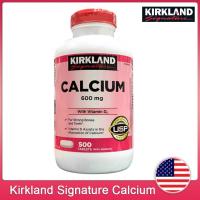 ราคา (Exp.02/2028)Kirkland Signature Calcium 600 mg With Vitamin D3 500เม็ด (40310773818)