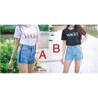 ราคา กางเกงยีนส์ขาสั้น ป้ายกวาง งานแถบข้าง SMLXL BIGSIZE 32-40 (2381197348)