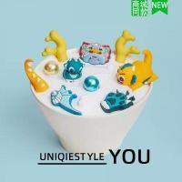 ราคา รองเท้าหลุมรองเท้าดอกไม้ตกแต่งหัวเข็มขัด จือบีซิง ปีมังกรสไตล์ใหม่ 3ง สามมิติน่ารักมังกรชุดห้าชิ้น (24831149764)