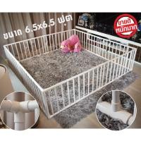 ราคา คอกกั้นเด็กจัมโบ้ 2x2w สูง60cm มุมสามทางฉากขาวลิขสิทธิ์ (1644576618)