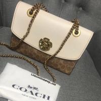 ราคา COACH Parker in Signature Canvas With Tea Rose Turnlock (1310759894)
