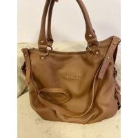 ราคา กระเป๋าถือสีน้ำตาล Sisley หนังลูกวัวแท้ 100% (15142687564)