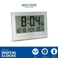 ราคา RHYTHM นาฬิกาตั้งโต๊ะดิจิตัลขนาดใหญ่ ตั้งปลุกได้ ปฏิทิน อุณหภูมิ สีเงิน 27.8 ซม-LCW018NR19 (23380204440)