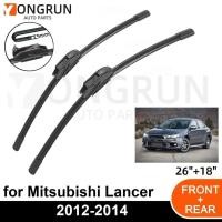 ราคา MITSUBISHI ที่ปัดน้ําฝนกระจกรถยนต์ด้านหน้าสําหรับ มิตซูบิชิ แลนเซอร์ 2012-2014 ใบปัดน้ําฝนยาง 26"+18" กระจกรถยนต์กระจก (45658663891)