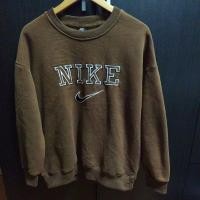 ราคา เสื้อสเวตเตอร์คอกลม Nike แท้ สีน้ำตาล สภาพดี (27574710294)