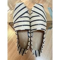 ราคา Toms Classic สี: white/navy stripe ขนาด: EUR 38 ยาว 24.5 cm (27955930832)