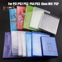 ราคา HARONG 1pcs CD Game Cover,พลาสติกป้องกันการออกแบบซีดีเกมป้องกันกล่อง,เปลี่ยนอุปกรณ์เสริมการ์ดเกมสําหรับ PS1 PS2 PS3 PS4 PS5 Xbox WII (48808516084)