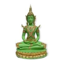 ราคา สมเด็จพระจักรพรรดิทรงเครื่อง พระวรกายสีเขียวปิดทอง (หน้าตัก 9นิ้ว สูง40ซม.)หลวงตาม้าเมตตาพุทธาภิเษก เป็นพระพุทธรูปที่มีค (20510687718)