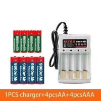 ราคา แบตเตอรี่ชาร์จใหม่ได้ 1.5V, AAA 8800mAh+AA 9800mAh, ชุดเครื่องชาร์จพร้อมเทคโนโลยีอัลคาไลน์, เหมาะสำหรับ (29739574766)