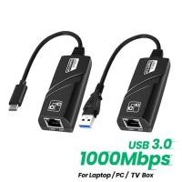 ราคา Type-C Gigabit USB-C to LAN 1000Mbps Ethernet Lan Network Adapter Cable อุปกรณ์เชื่อมต่อสายอินเตอร์เน็ต (41752181370)