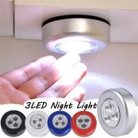 ราคา โคมไฟติดผนัง LED 3 ดวง ไร้สาย ใช้แบตเตอรี่ มีกาวในตัว ขนาดเล็ก สําหรับตู้เสื้อผ้า รถยนต์ กลางแจ้ง ห้องครัว 1 ชิ้น (15381040469)