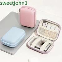 ราคา SWEETJOHN กระเป๋ากล้องแบบพกพา,ปิดซิป PU หนังกล้องดิจิตอล, พกพาสะดวก-On กระเป๋าตาข่ายกันกระแทก Hard Shell Cable Organizer Tech Gadgets (55057790058)