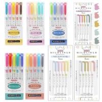 ราคา Zebra ปากกาเน้นข้อความ Mildliner ใหม่จากญี่ปุ่น, WKT7 ปากกาฟลูออเรสเซนต์สองหัวสีเต็มรูปแบบ ใหม่จากญี (41110729547)