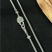 ราคา 925 Sterling Silver Retro Seiko Necklace Chopin Chain Dapeng Bird Buckle Headgear (28094208782)