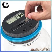 ราคา [FIREFLY1] ดิจิตอล LCD นับเหรียญกล่องประหยัดเงิน Jar ความจุขนาดใหญ่สําหรับ USD EURO GBP เงินอิเล็กทรอนิกส์นับ Piggy Bank OOO (40979001611)