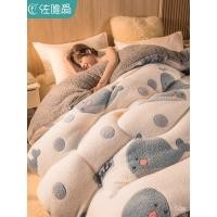 ราคา ผ้าห่ม ฤดูหนาวหนาผ้าห่มขนแกะปะการังผ้าห่มขนแกะแกะผ้านวมตุ๊กตาสักหลาดขนแกะผ้าห่มงีบที่อบอุ่น (56559376974)