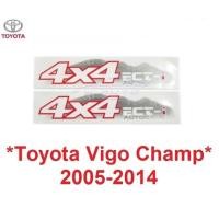 ราคา STICKER ท้ายกระบะ 4x4 ECT-i Automatic TOYOTA VIGO CHAMP โตโยต้า วีโก้ แชมป์ 2005 - 2014 สติ๊กเกอร์ ติดข้างรถ logo (44210269159)