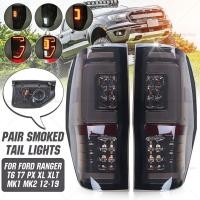 ราคา ไฟท้าย ford Ranger โคมไฟท้าย ฟอร์ด ไฟท้าย LED 1 คู่ ซ้าย + ขวา รวมชุดสายไฟ for Ford Ranger 2012-2021 (25066828716)