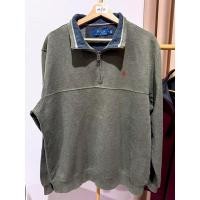 ราคา Polo Ralph Lauren Half zipอก48 ยาว28 #KD44 เทาออกเขียวขี้ม้า สีจะเข้มกว่าในรูปนะคะ ปักม้าแดงสภาพดี สีเฟรดเล็กน้อย ✨ (26631381945)