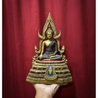 ราคา พระพุทธชินราช หน้าตัก5“นิ้ว งานสีทองเหลืองย้อนยุค ปางสะดุ้งมาร ปางมารวิชัย (24054518065)