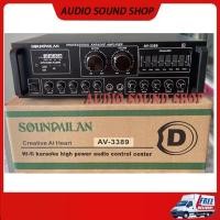 ราคา ✔ SOUND MILAN แอมป์ขยายเสียง เครื่องขยายเสียง power amplifier BLUETOOTH USB MP3 SD CARD รุ่น AV-3389 (12208257505)