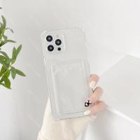 ราคา IPHONE Premium Silicone Card Holder Case กันกระแทก ป้องกันกล้อง 6/6s/7/8/Plus/X/XS/XR/11/12/14/15/Pro ct196 (28489328778)