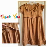 ราคา 79บ. ชุดคลุมท้อง อก 40 ยาว 37.5 ผ้านิ่ม สำหรับคุณแม่ลูกอ่อน สีน้ำตาลมีซิปเปิดให้นมบุตรได้ มือสอง สภาพดีมากค่ะ- (25236154118)