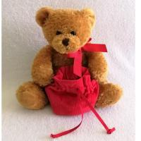 ราคา ตุ๊กตาน้องหมีถือถุงแดง ก้นถ่วง เท้าปัก ท่านั่ง สูง 9 นิ้ว ป้าย Lindt (7137964104)