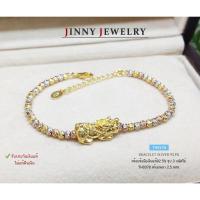 ราคา สร้อยข้อมือเงินแท้ 92.5% ร้อยปี่เซียะสีทอง (ร่ำรวยเงินทอง) ชุบ 3 กษัตริย์ ร้อยเม็ดเงินอิตาลี หนัก 2 สลึงตัน TH0378 (21666286952)