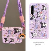 ราคา เหมาะสําหรับ Samsung Galaxy ZFlip7 zflip6 การ์ตูนน่ารัก Kuromi เคสโทรศัพท์เชือกเส้นเล็กพับ Hard Shell สําหรับ ZFlip 7 6 5 5G N3Flip MixFlip 2 ShockProof ฝาครอบป้องกัน (57502520186)