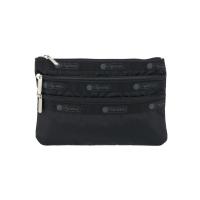 ราคา LeSportsac 3-Zip Cosmetic Recycled Black (41869742571)