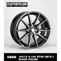 ราคา ล้อแม็ก ขอบ15 ขอบ15 กว้าง7" 4รู100 ET38 CB73.1 สี BLACH POLISH รุ่น0868 (1ชุด=4วง) (25726729295)