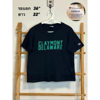 ราคา เสื้อยืด มือสอง Champions ทรงผู้หญิง ป้ายM (40206217393)