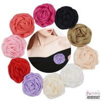 ราคา GRINDIX เข็มกลัดลายดอกไม้ม้วน, เข็มกลัด DIY 7 ซม., เข็มกลัดผ้าแฟชั่น Handmade Lapel Pin (27444247501)