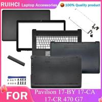 ราคา ใหม่สําหรับ HP Pavilion 17-BY 17-CA 17-CR 470 G7 Palmrest/ด้านหน้า/บานพับ/ด้านล่าง LCD ปกหลัง Top case สีดํา L22504-001 อุปกรณ์เสริม (45307869355)
