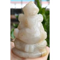 ราคา พระพิฆเนศ พระพิฆเนศแกะ พระพิฆเนศแกะจากหินแคลไซต์ หินธรรมชาติ (27203051470)