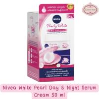 ราคา Nivea White Pearl Day & Night Serum Cream 50 ml. นีเวีย ไวท์ เพิร์ล เดย์ แอนด์ ไนท์ เซรั่ม ครีม 50มล. (10848196070)