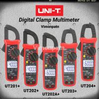 ราคา Clamp Meter UNI-T UT201+ UT202+ UT202A+ UT203+ UT204+ Digital Clamp Meter True RMS ตลิปแอมป์ NCV Test (4773502120)